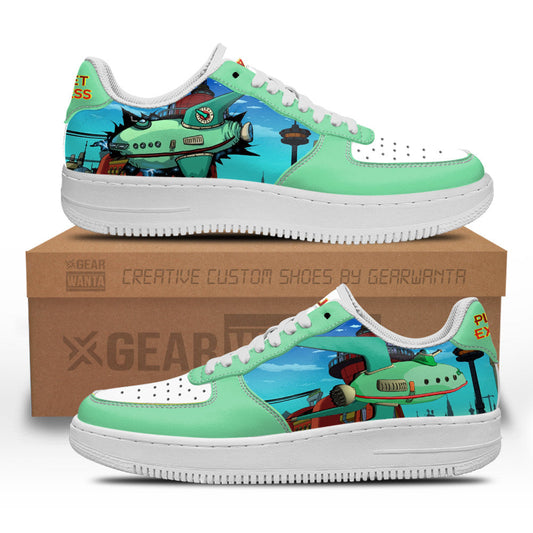 Planet Express Futurama Custom Air Sneakers QD12- Cuztomshoes