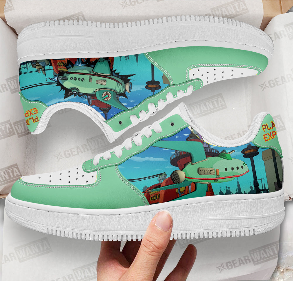 Planet Express Futurama Custom Air Sneakers QD12- Cuztomshoes