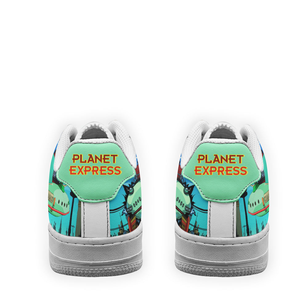 Planet Express Futurama Custom Air Sneakers QD12- Cuztomshoes