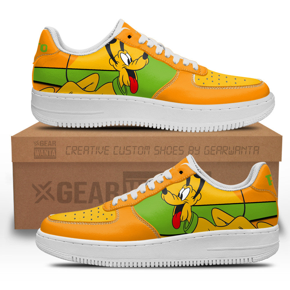 Pluto Custom Cartoon Air Sneakers LT13- Cuztomshoes