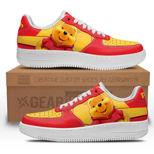 Pooh Custom Cartoon Air Sneakers LT1310- Cuztomshoes