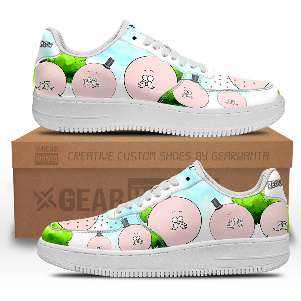 Pops Maellard Air Sneakers Custom Regular Show Shoes- Cuztomshoes