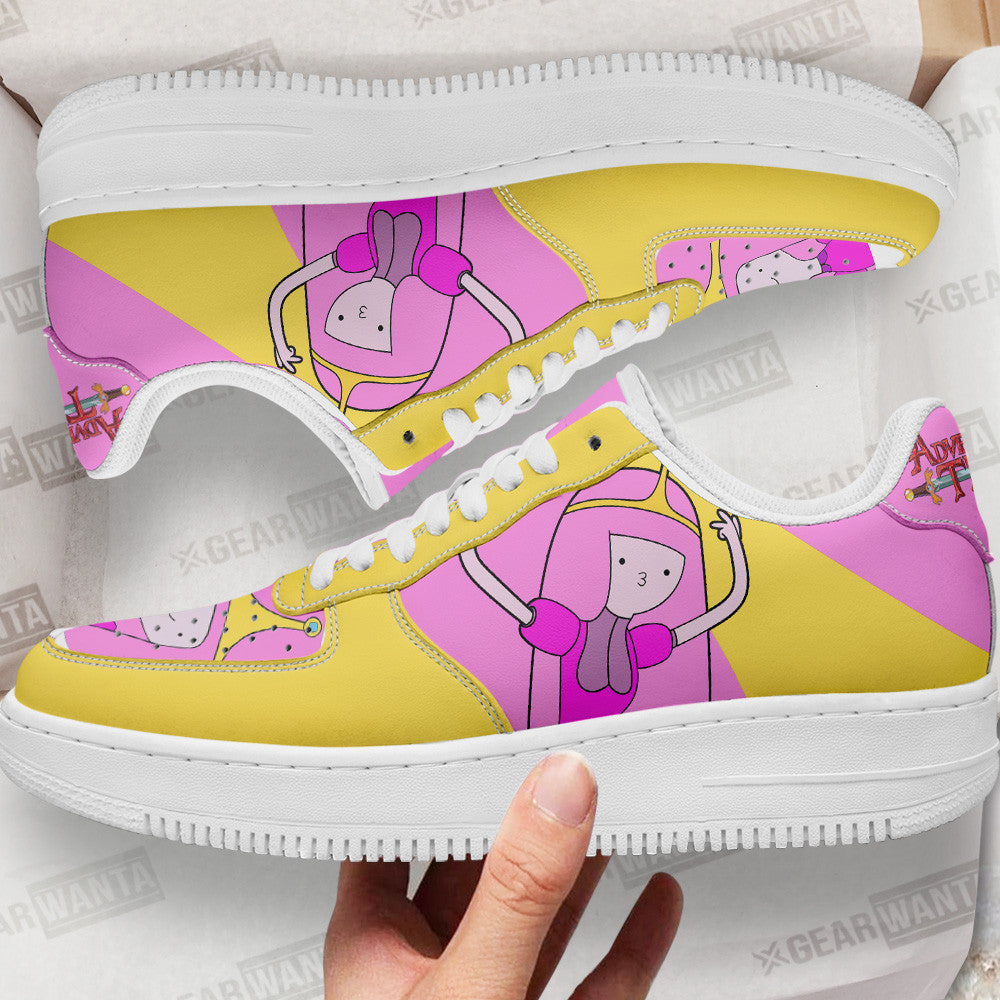 Princess Bonnibel Bubblegum Air Sneakers Custom Adventure Time Shoes- Cuztomshoes