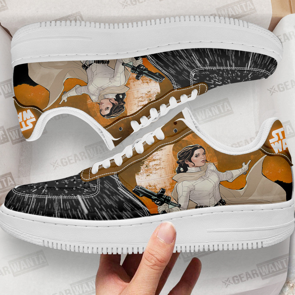 Princess Leia Air Sneakers Custom Star Wars Shoes- Cuztomshoes