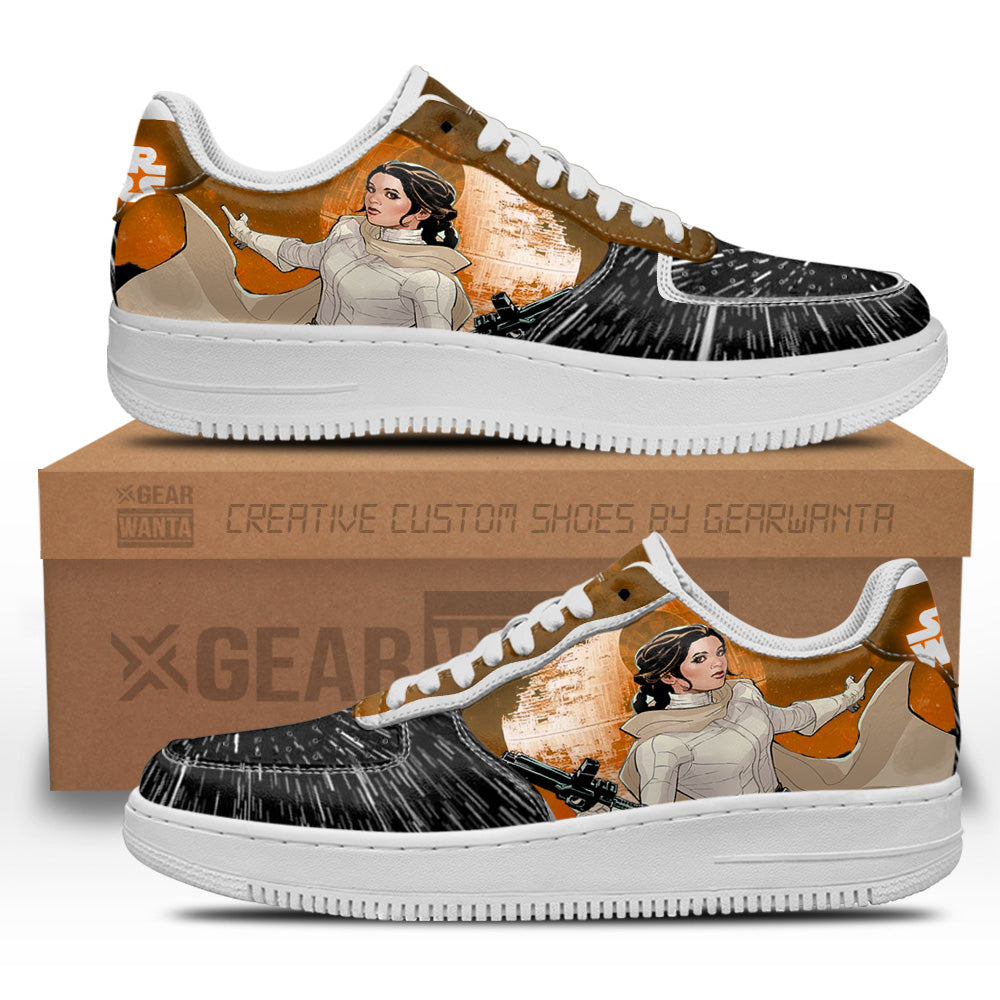 Princess Leia Air Sneakers Custom Star Wars Shoes- Cuztomshoes