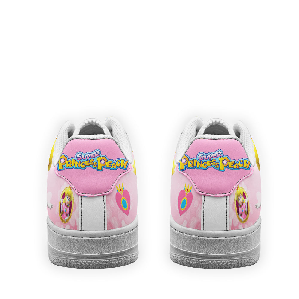 Princess Peach Super Mario Air Sneakers Custom For Gamer Shoes- Cuztomshoes