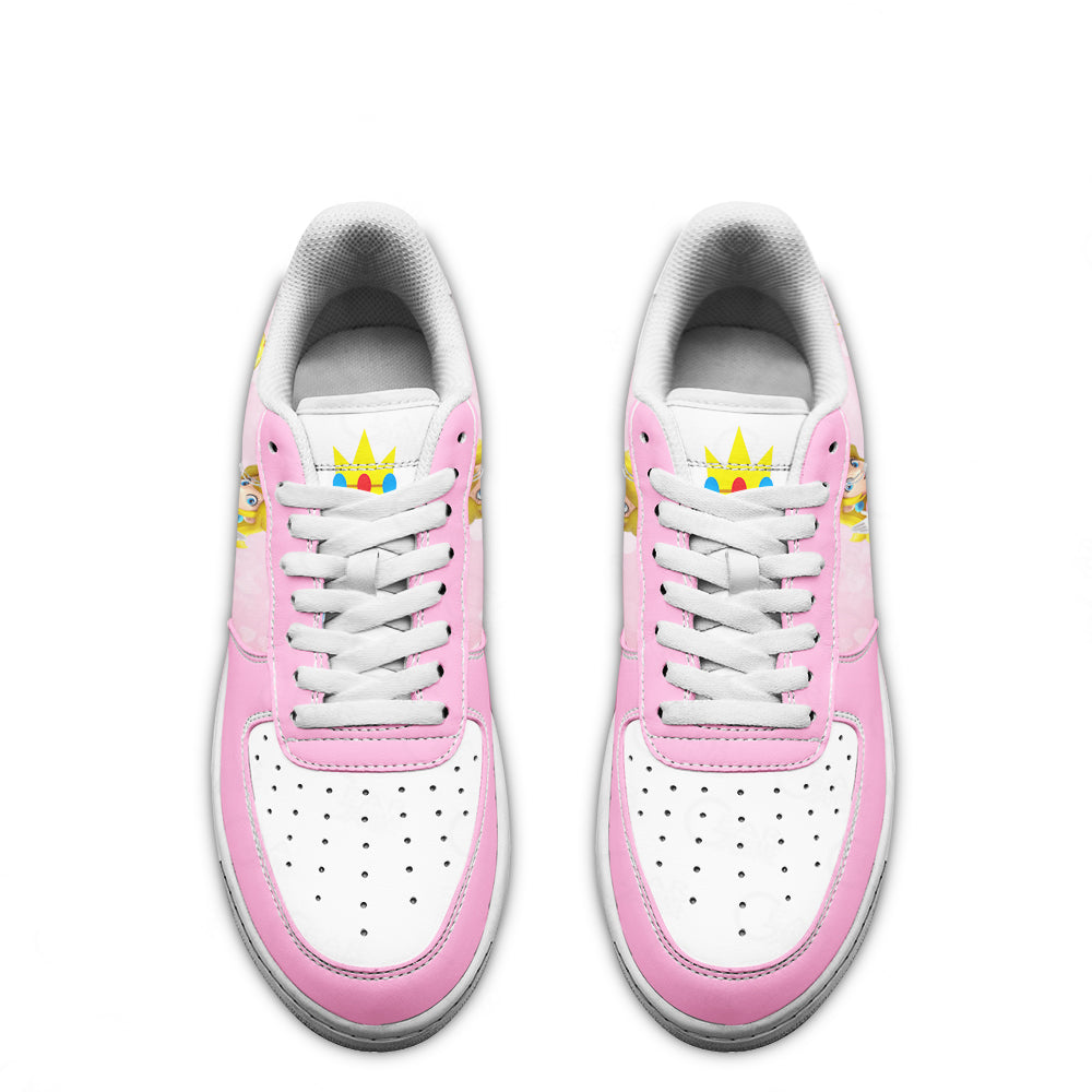 Princess Peach Super Mario Air Sneakers Custom For Gamer Shoes- Cuztomshoes