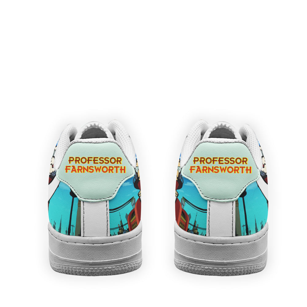 Professor Farnsworth Futurama Custom Air Sneakers QD12- Cuztomshoes