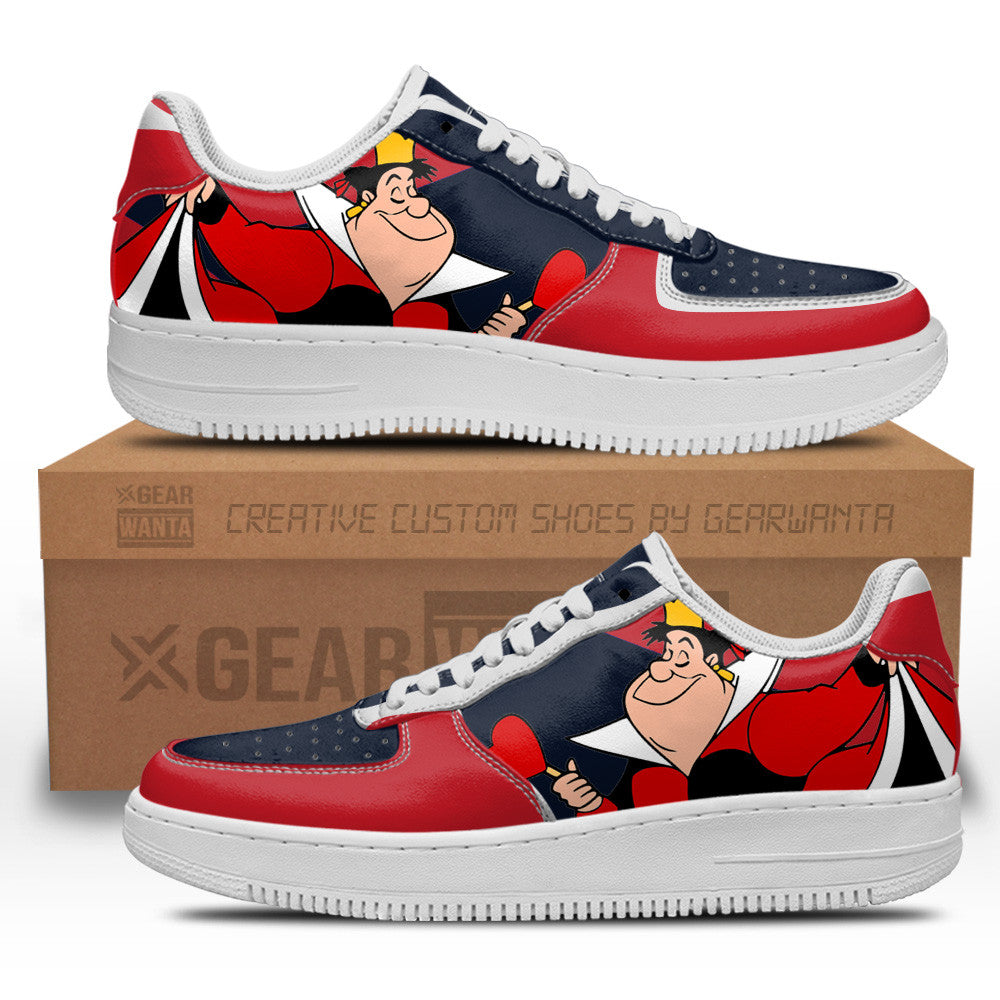 Queen Of Hearts Alice In Wonderland Custom Air Sneakers LT06- Cuztomshoes