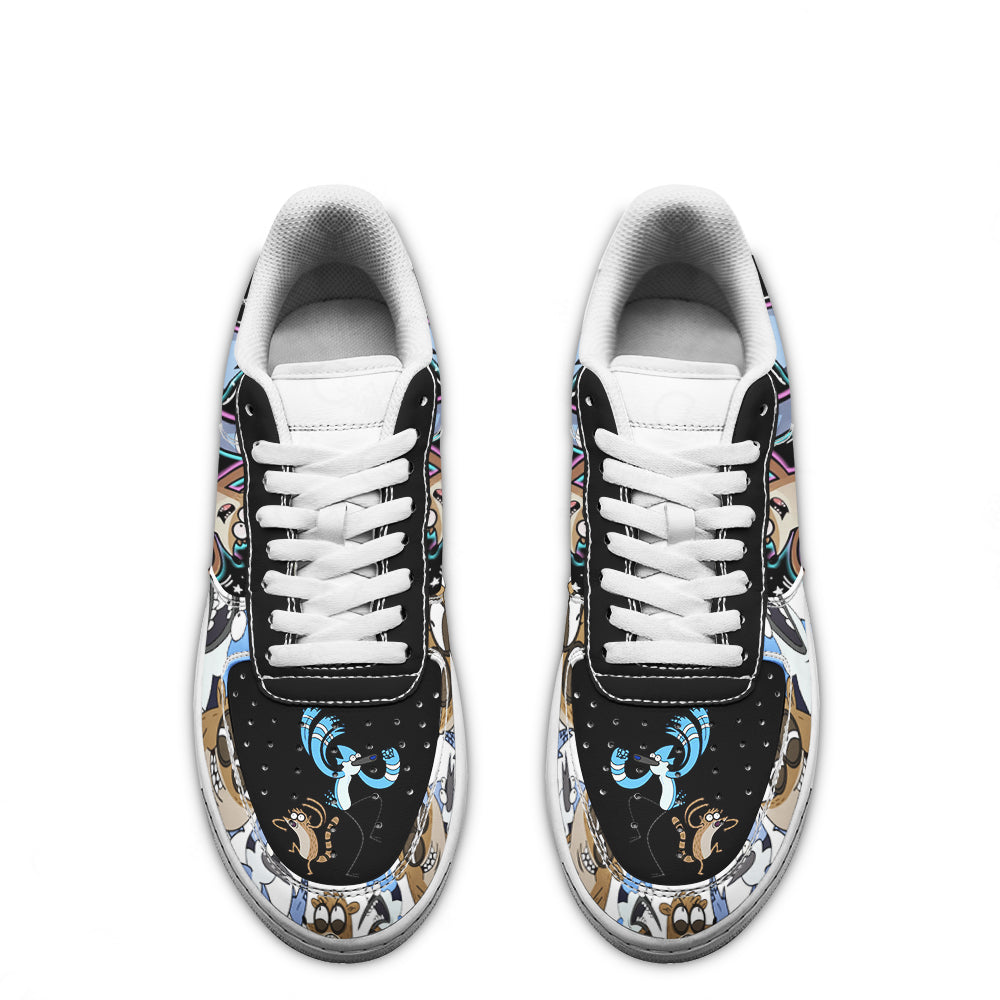 Regular Show Mordecai and Rigby Air Sneakers Custom Shoes- Cuztomshoes