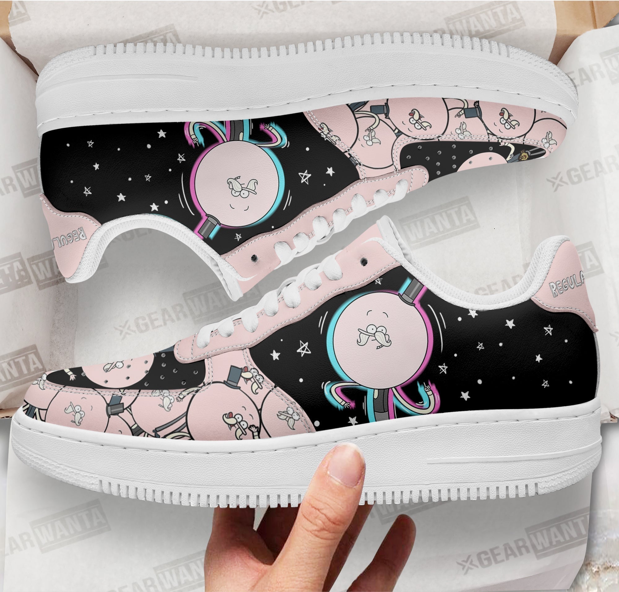 Regular Show Pops Maellard Air Sneakers Custom Shoes- Cuztomshoes
