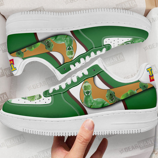 Rex Toy Story Air Sneakers Custom Cartoon Shoes- Cuztomshoes