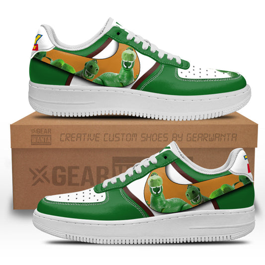 Rex Toy Story Air Sneakers Custom Cartoon Shoes- Cuztomshoes