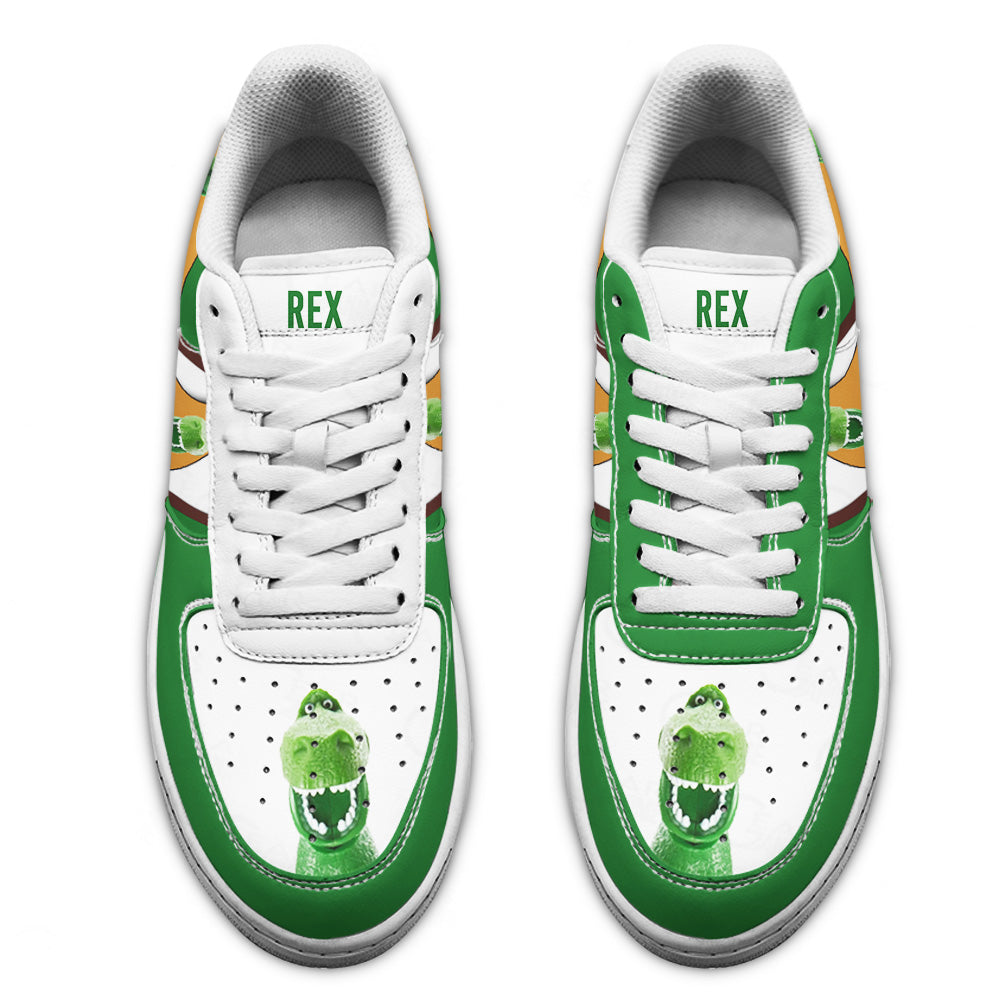 Rex Toy Story Air Sneakers Custom Cartoon Shoes- Cuztomshoes