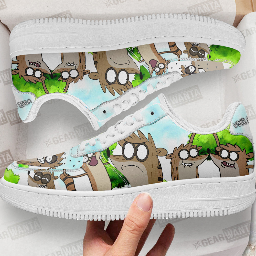 Rigby Air Sneakers Custom Regular Show Shoes- Cuztomshoes