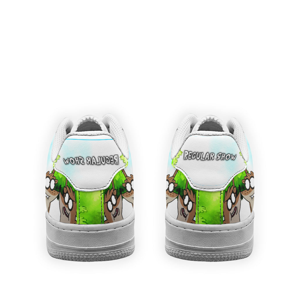 Rigby Air Sneakers Custom Regular Show Shoes- Cuztomshoes