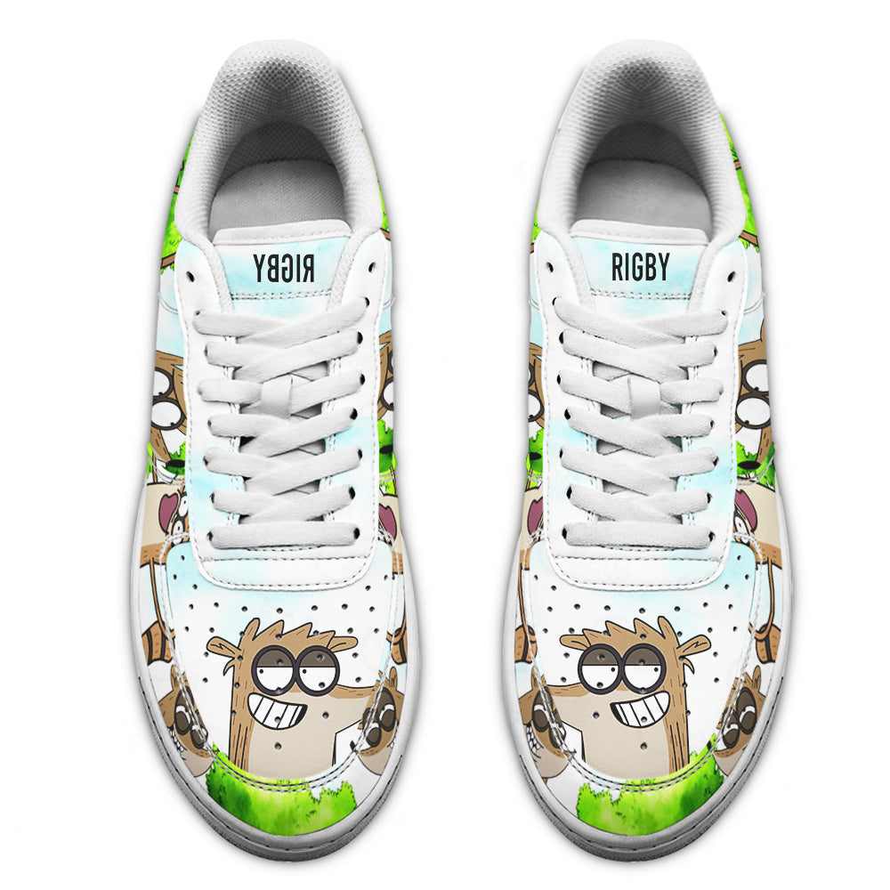 Rigby Air Sneakers Custom Regular Show Shoes- Cuztomshoes