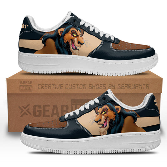 Scar Custom Cartoon Air Sneakers LT13- Cuztomshoes