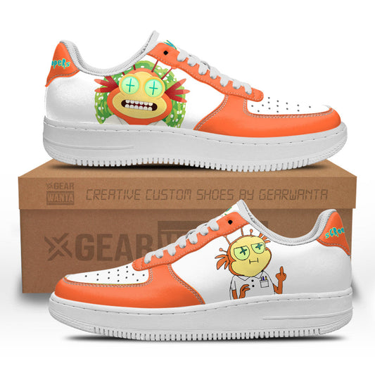 Scroopy Noopers Rick and Morty Custom Air Sneakers QD13- Cuztomshoes