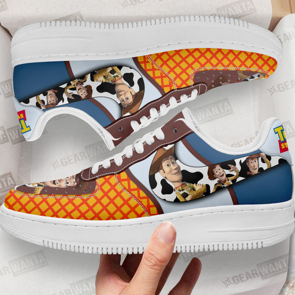 Sheriff Woody Toy Story Air Sneakers Custom Cartoon Shoes- Cuztomshoes