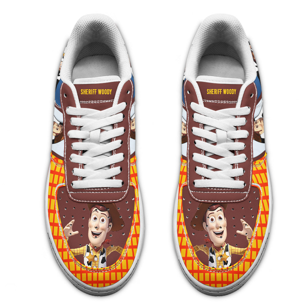 Sheriff Woody Toy Story Air Sneakers Custom Cartoon Shoes- Cuztomshoes