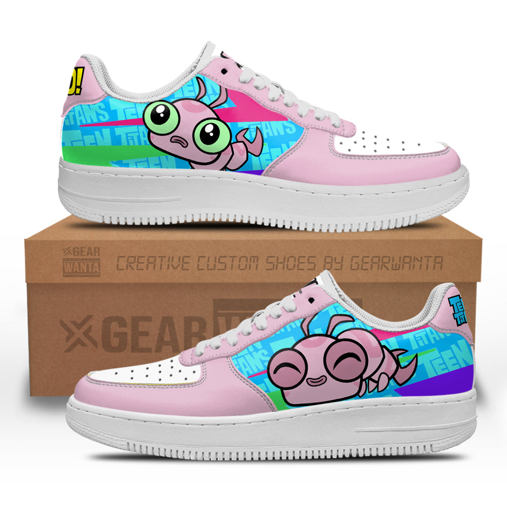 Silke Air Sneakers Custom Teen Titan Go Cartoon Shoes- Cuztomshoes