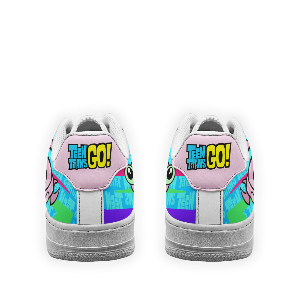 Silke Air Sneakers Custom Teen Titan Go Cartoon Shoes- Cuztomshoes