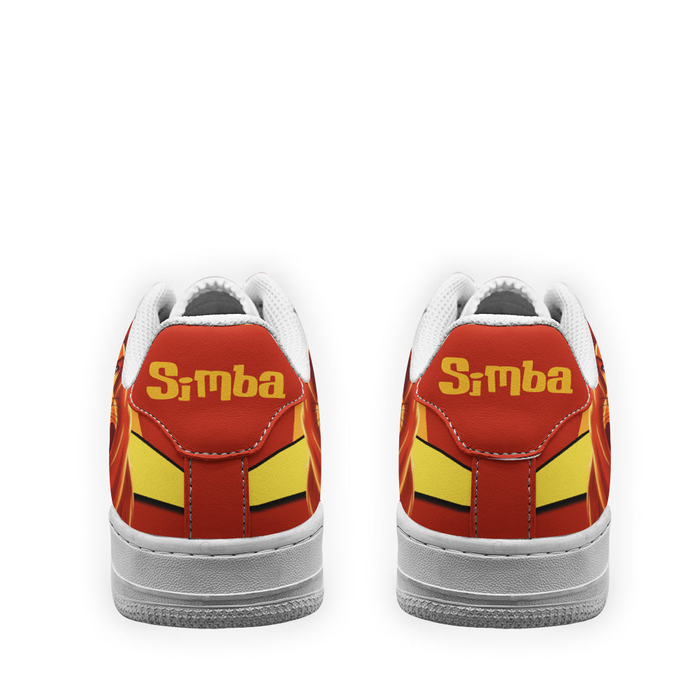 Simba Custom Cartoon Air Sneakers LT13- Cuztomshoes