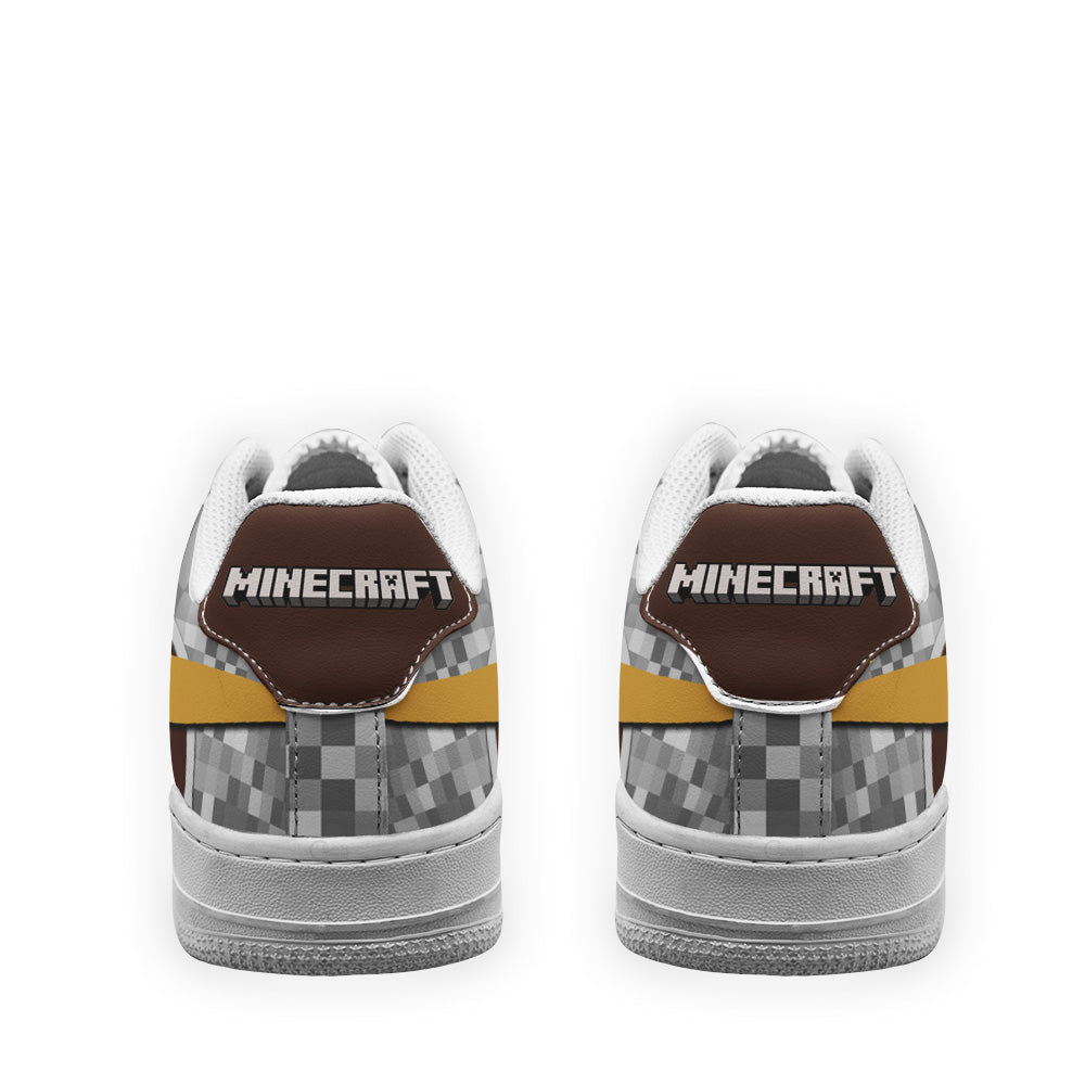 Skeleton Minecraft Custom Air Sneakers LT11- Cuztomshoes