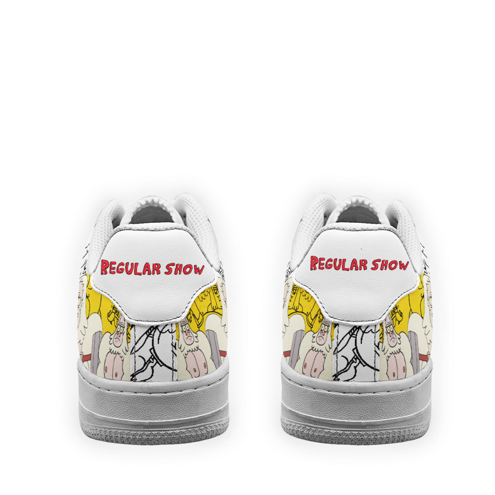 Skips Regular Show Air Sneakers Custom Cartoon Shoes- Cuztomshoes