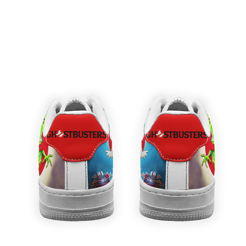 Slimer vs Ghostbusters Air Sneakers Custom For Movies Fans- Cuztomshoes