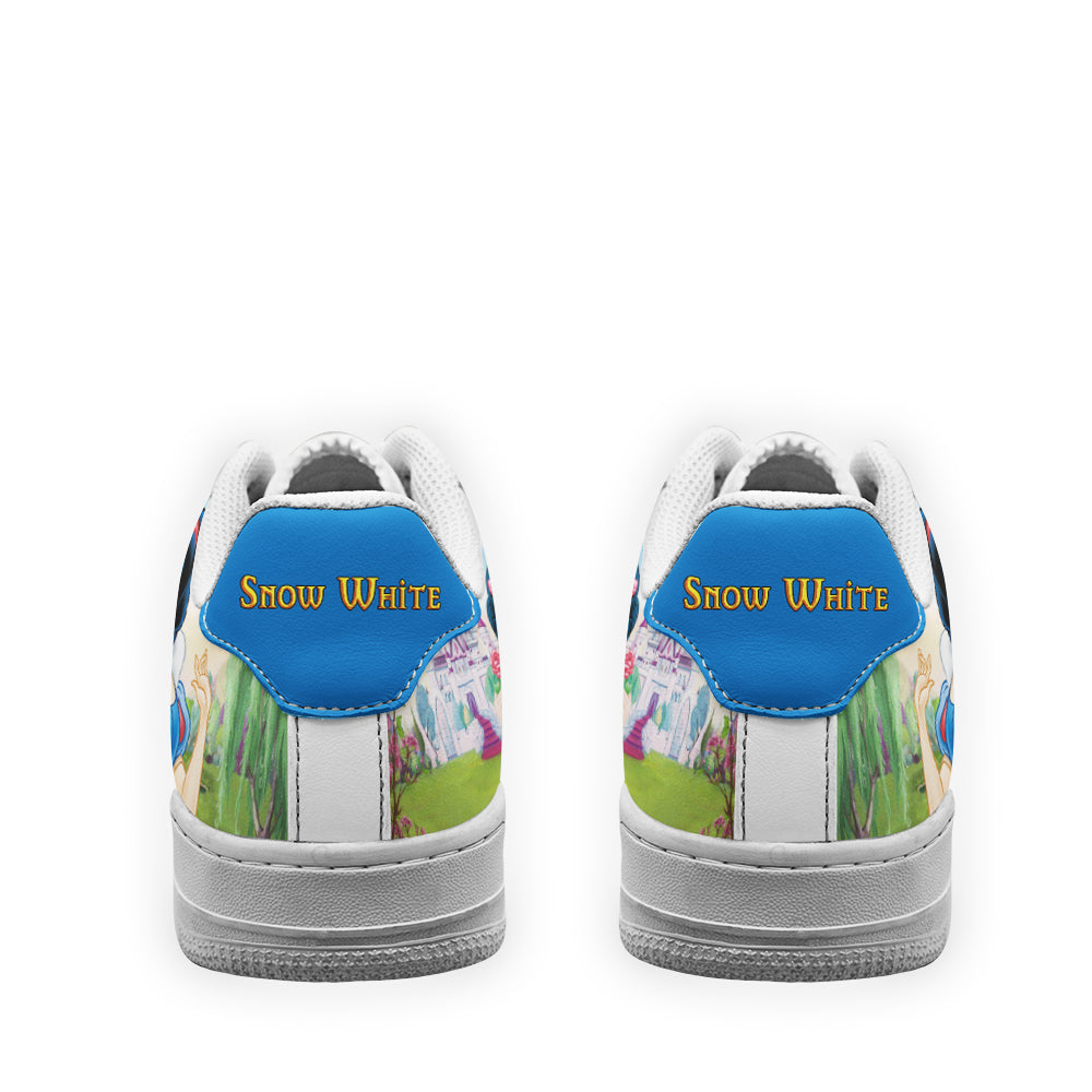 Snow White Princess Custom Air Sneakers QD12- Cuztomshoes