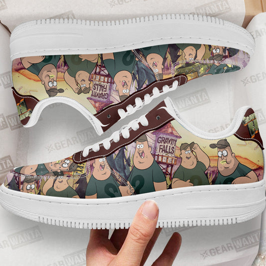 Soos Ramirez Air Sneakers Custom Gravity Falls Cartoon Shoes- Cuztomshoes