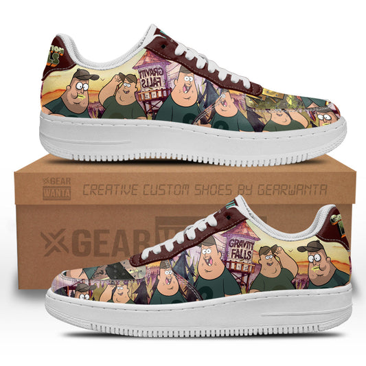 Soos Ramirez Air Sneakers Custom Gravity Falls Cartoon Shoes- Cuztomshoes