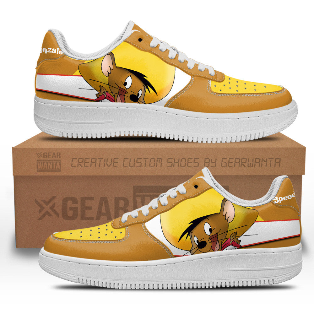 Speedy Gonzales Custom Cartoon Air Sneakers LT13- Cuztomshoes