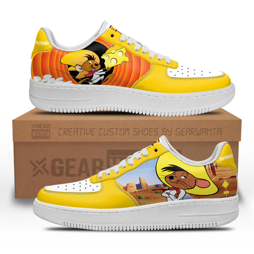 Speedy Gonzales Looney Tunes Custom Air Sneakers QD14- Cuztomshoes