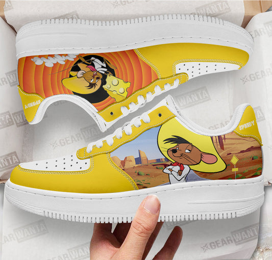 Speedy Gonzales Looney Tunes Custom Air Sneakers QD14- Cuztomshoes