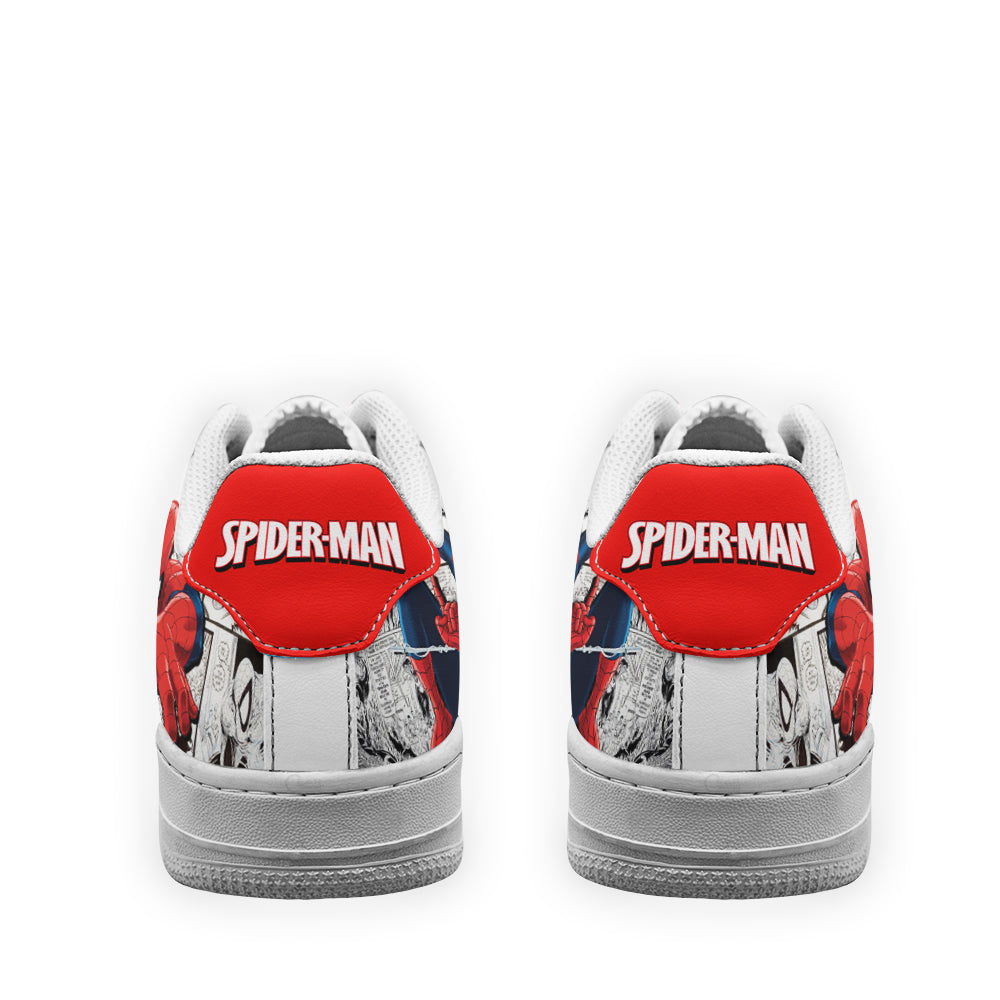 Spider-Man Air Sneakers Custom Comic Shoes- Cuztomshoes