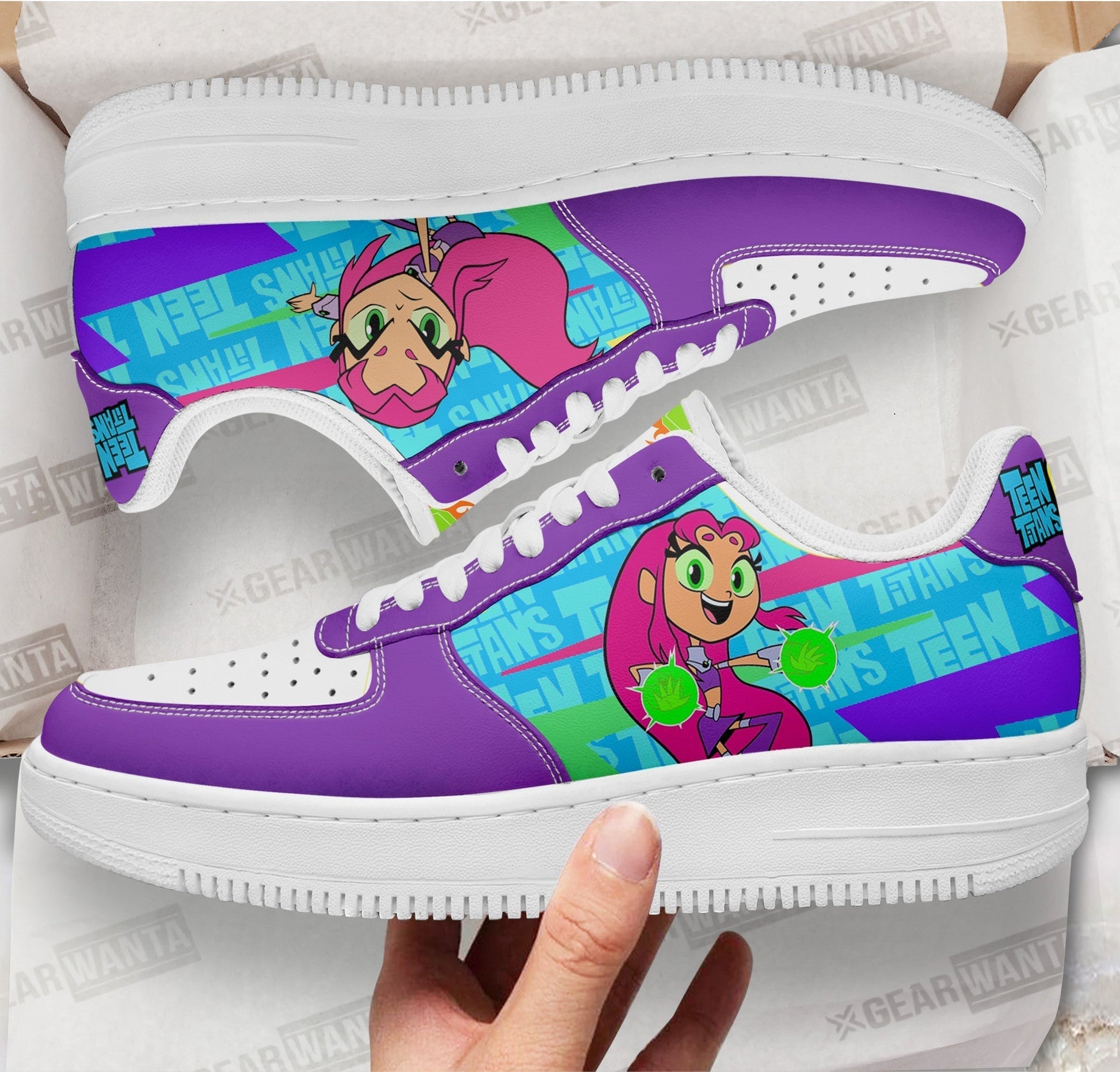 Starfire Air Sneakers Custom Teen Titan Go Cartoon Shoes- Cuztomshoes