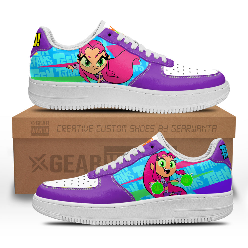 Starfire Air Sneakers Custom Teen Titan Go Cartoon Shoes- Cuztomshoes