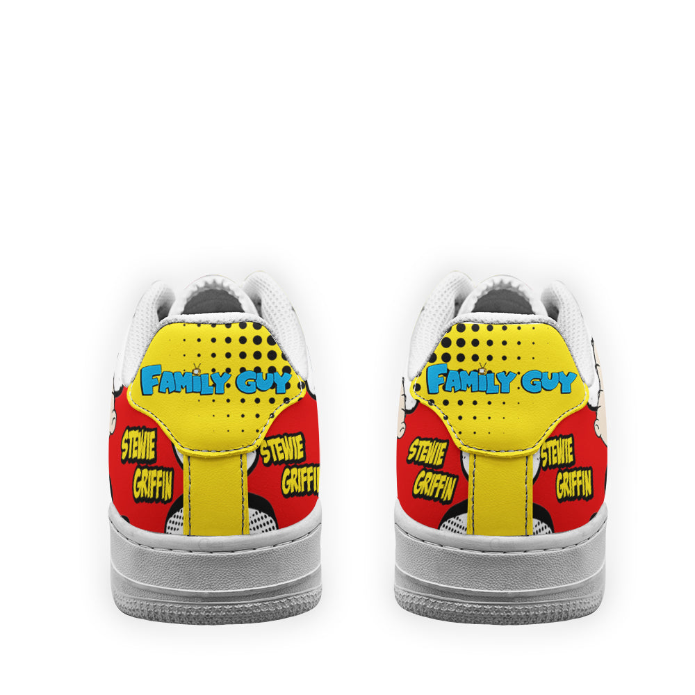 Stewie Griffin Family Guy Air Sneakers Custom Cartoon Shoes- Cuztomshoes