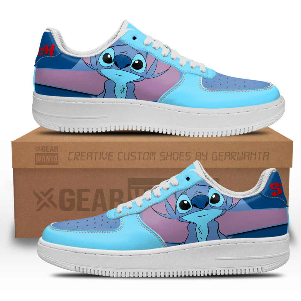 Stitch Custom Cartoon Air Sneakers LT1310- Cuztomshoes