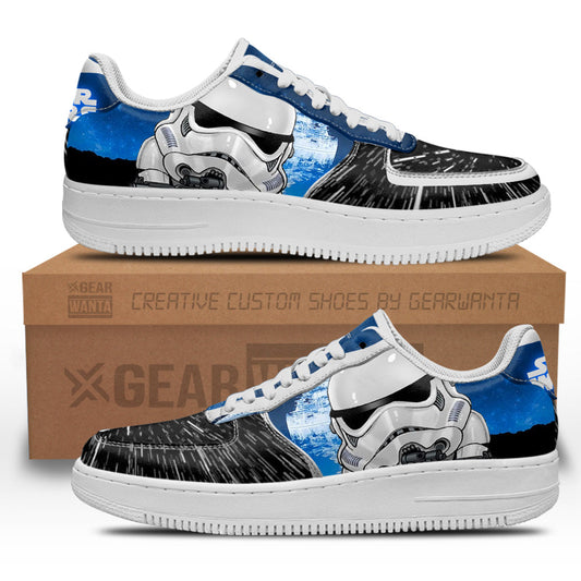 Stormtrooper Air Sneakers Custom Star Wars Shoes- Cuztomshoes