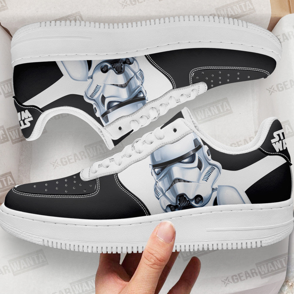 Stormtrooper Costume Air Sneakers Custom Star Wars Shoes- Cuztomshoes