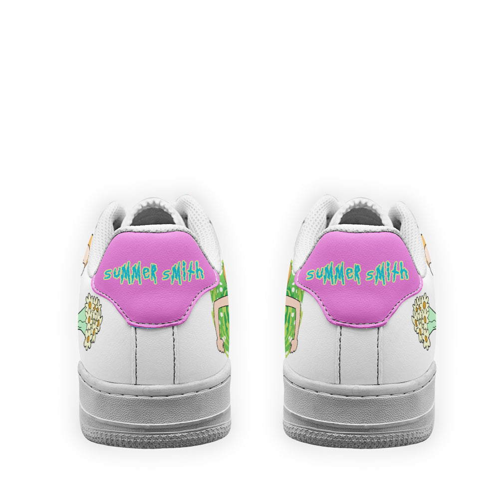 Summer Smith Rick and Morty Custom Air Sneakers QD13- Cuztomshoes