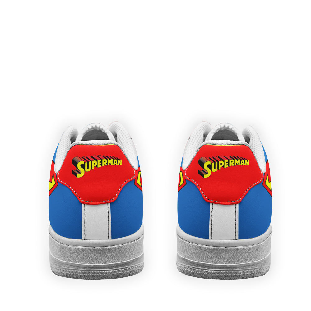 Super Man Super Hero Custom Air Sneakers QD22- Cuztomshoes