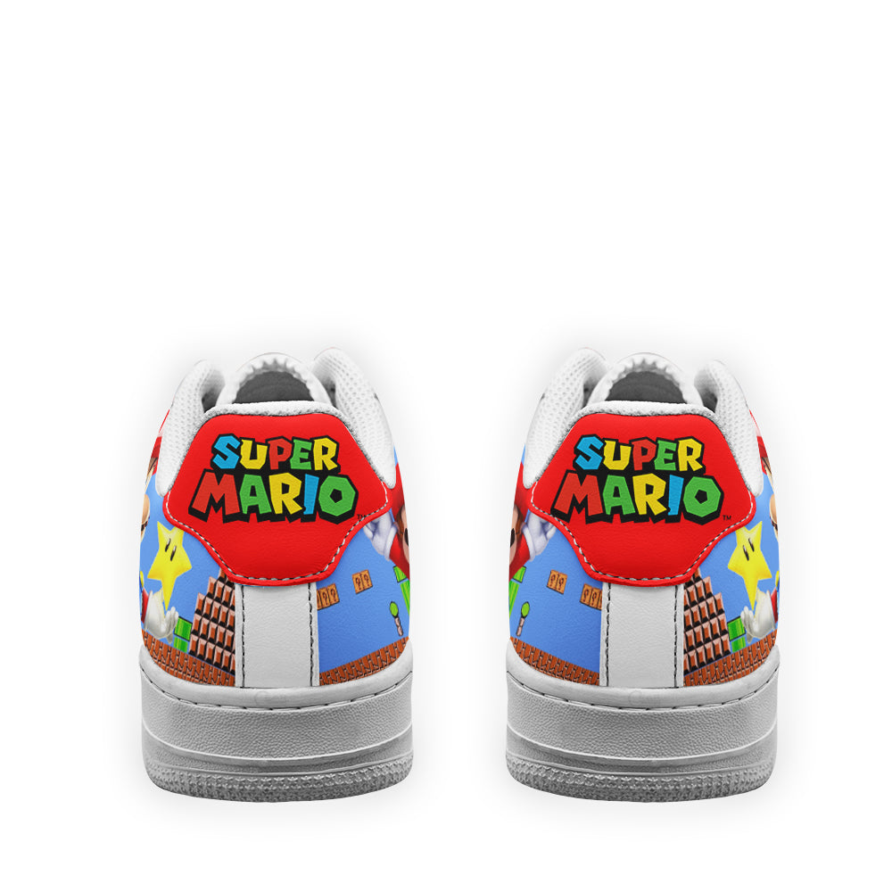 Super Mario Air Sneakers Custom For Gamer Shoes- Cuztomshoes