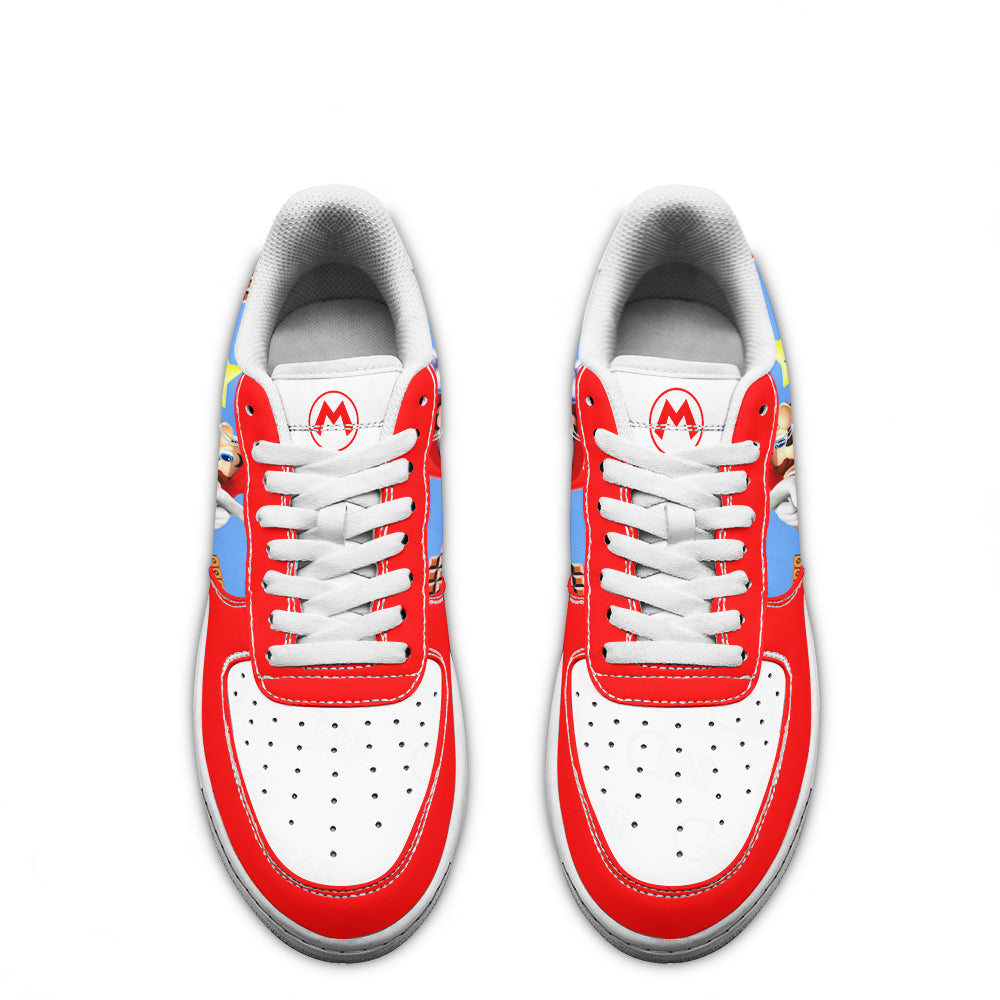 Super Mario Air Sneakers Custom For Gamer Shoes- Cuztomshoes