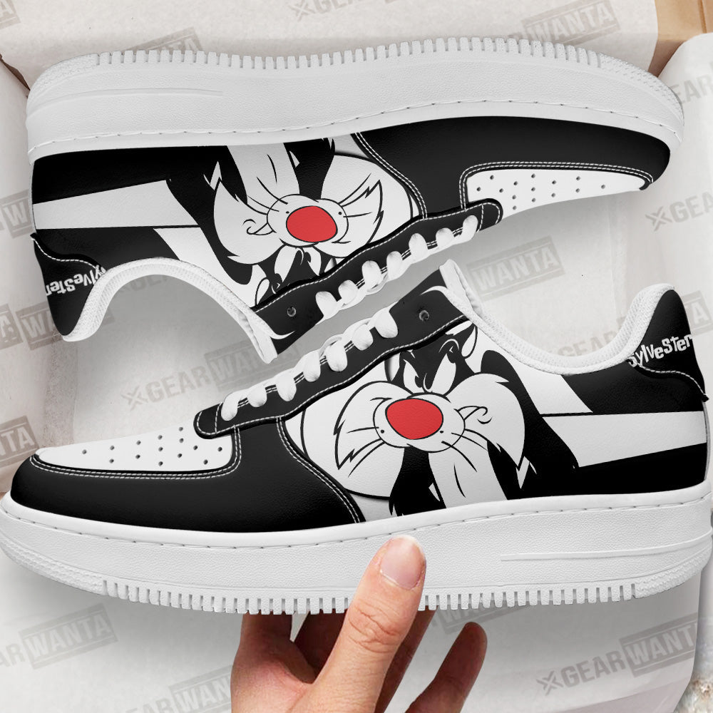 Sylvester the Cat Custom Cartoon Air Sneakers LT13- Cuztomshoes