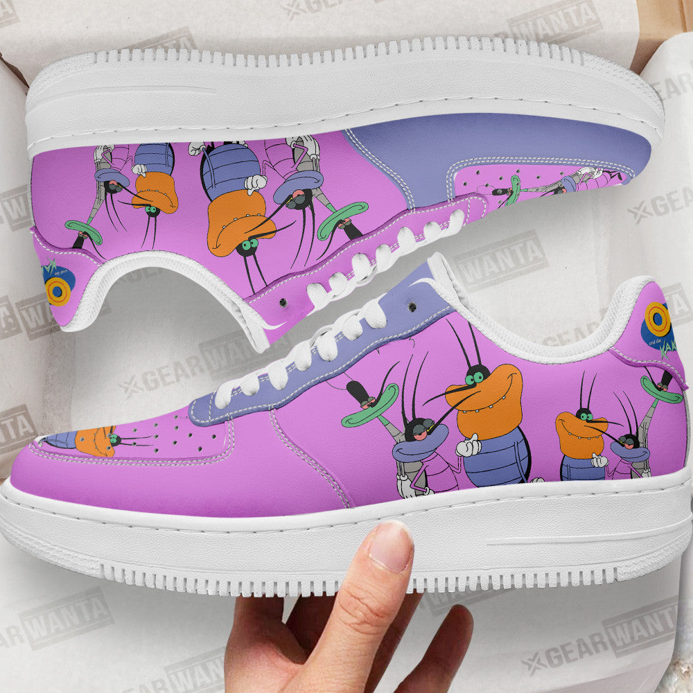 The Cockroaches Air Sneakers Custom Oggy and the Cockroaches Cartoon Shoes- Cuztomshoes